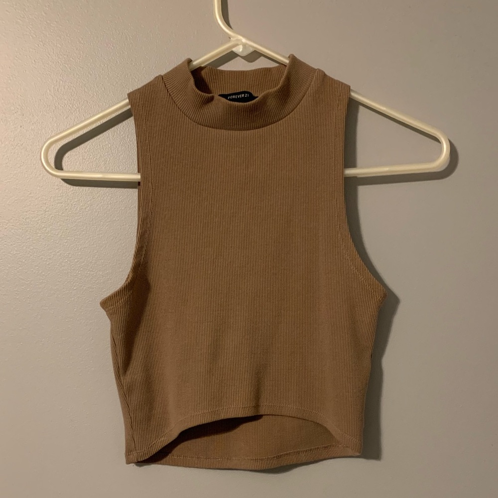 Collared crop top size small